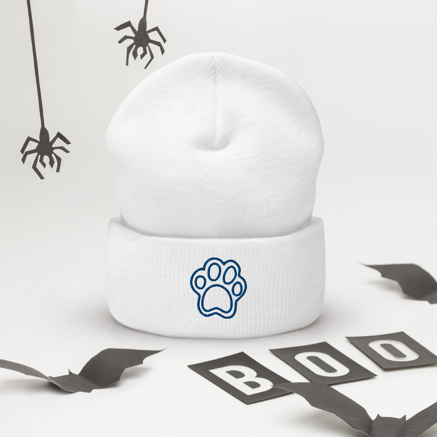 Cuffed Beanie with Pawprint