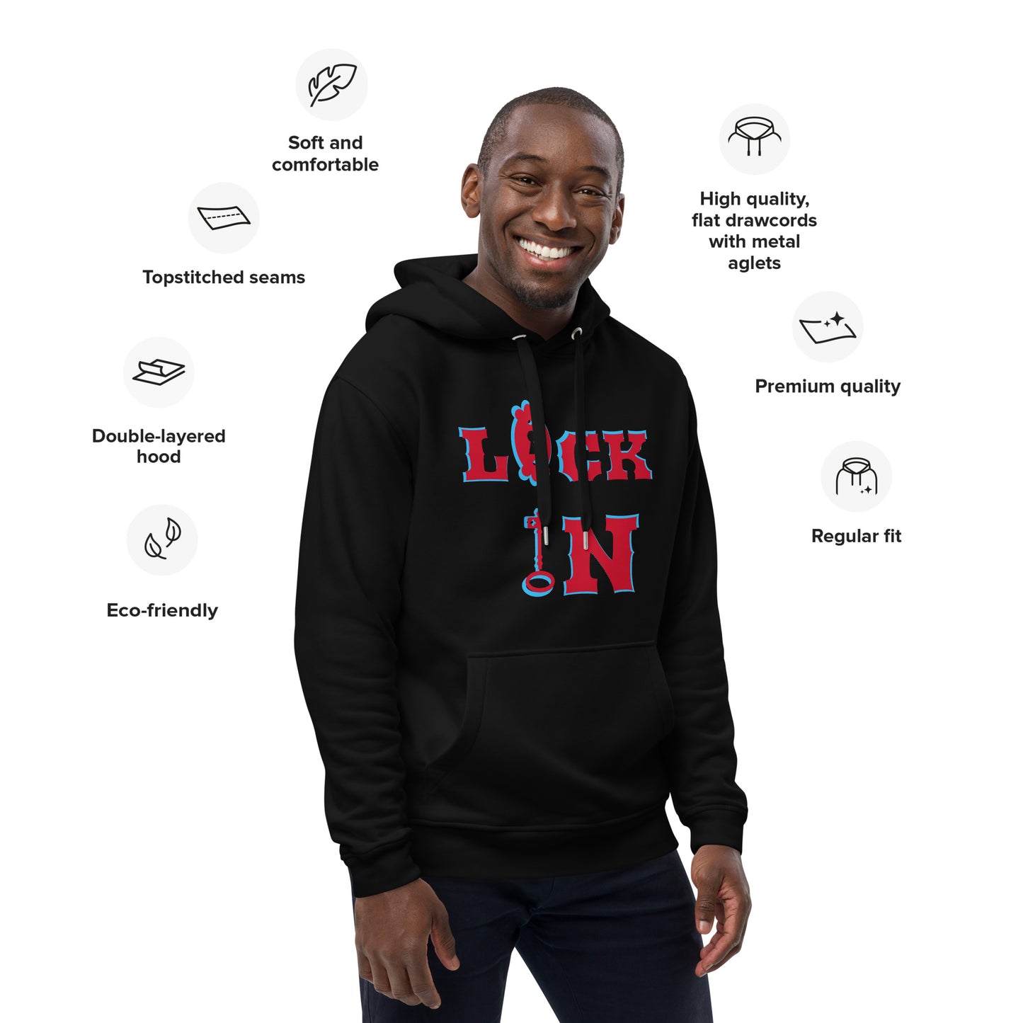 Lock In--Premium eco hoodie