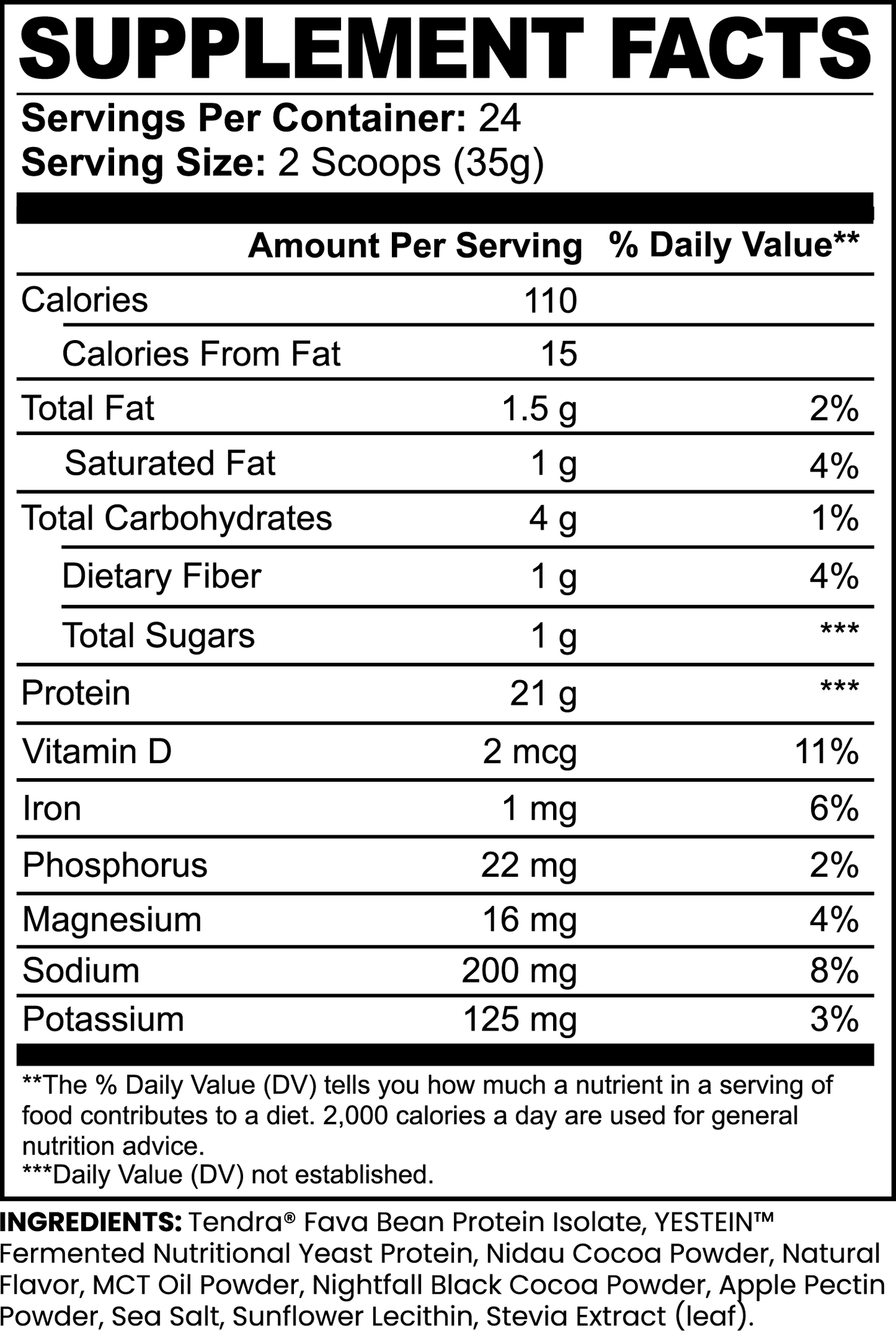 Peak Protein--Chocolate Flavored Plant Protein