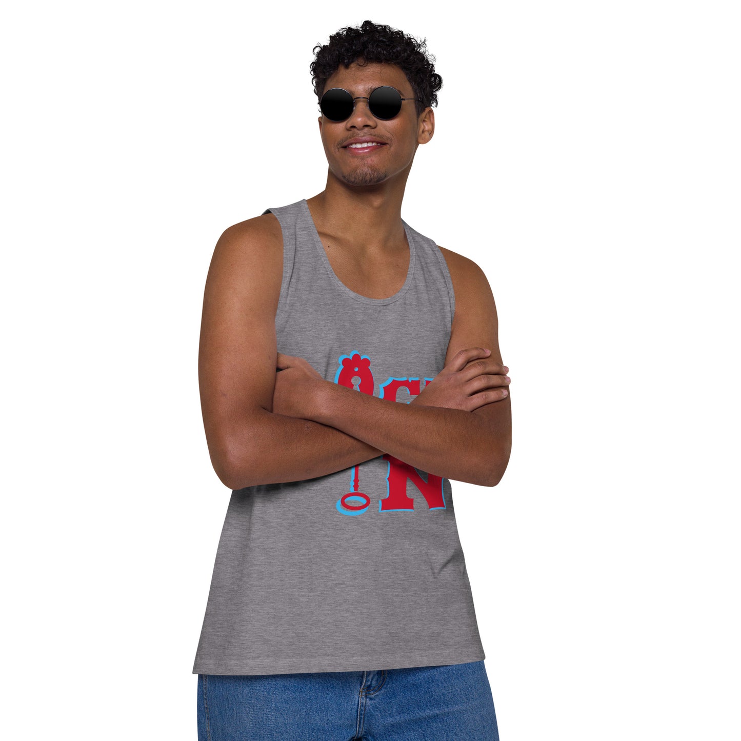 Lock In--Men’s premium tank top