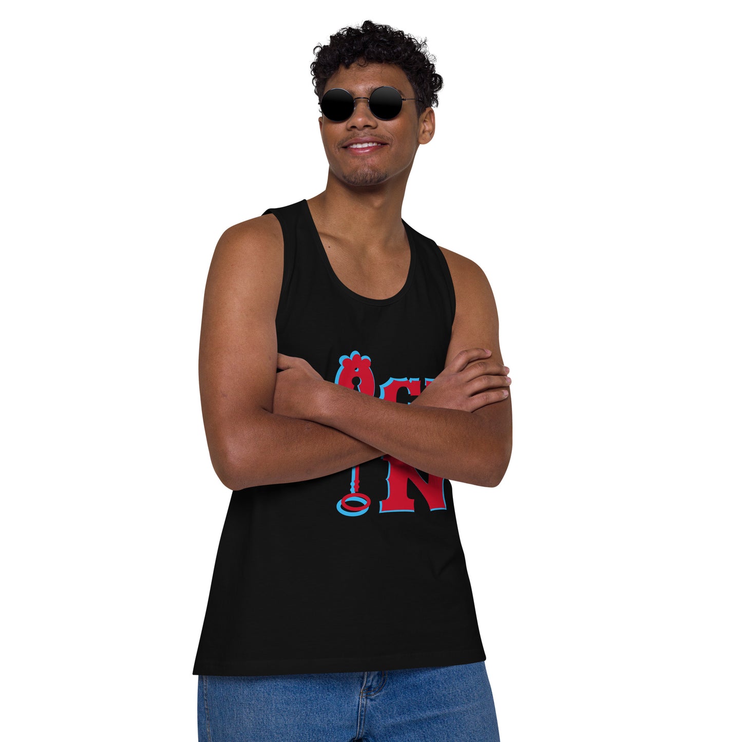 Lock In--Men’s premium tank top