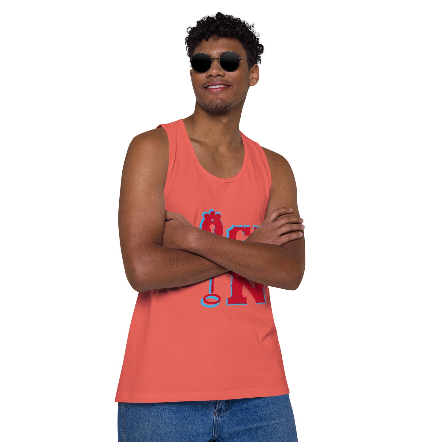 Lock In--Men’s premium tank top