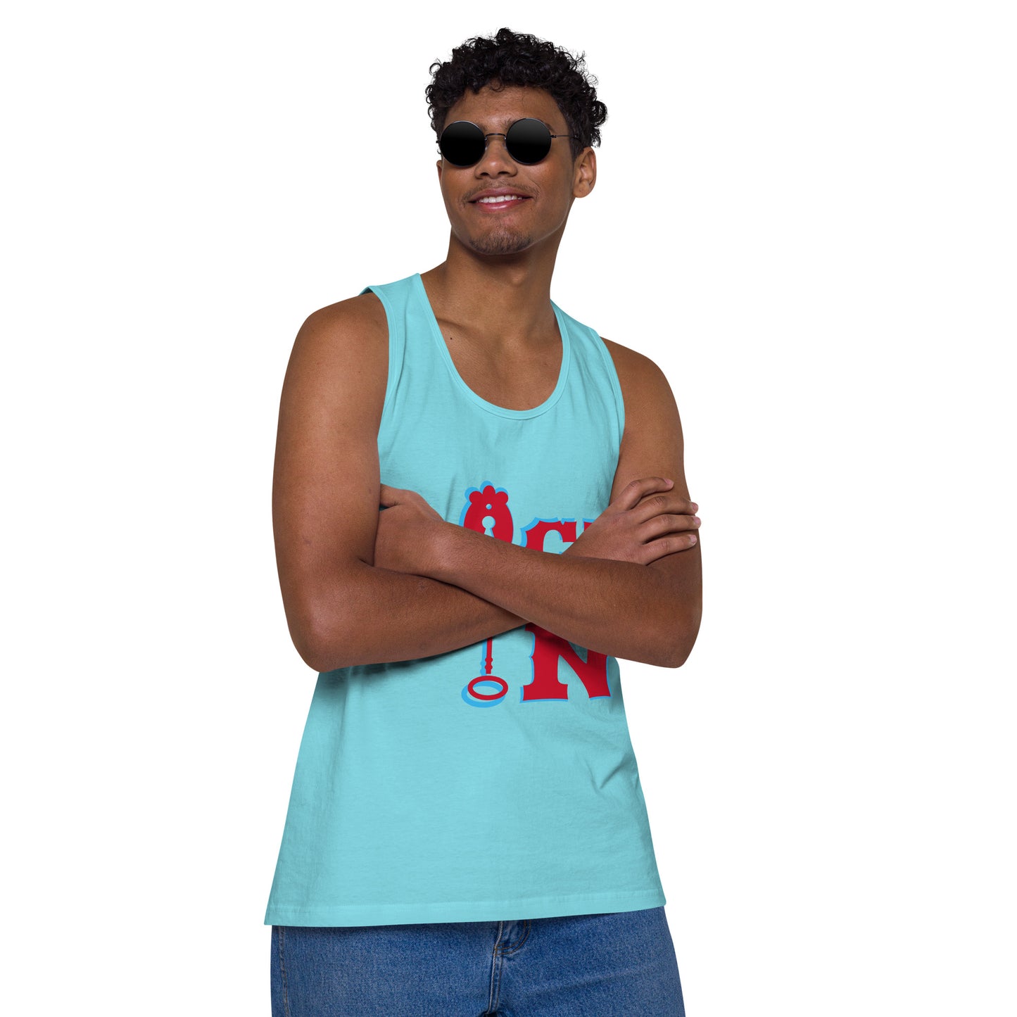 Lock In--Men’s premium tank top