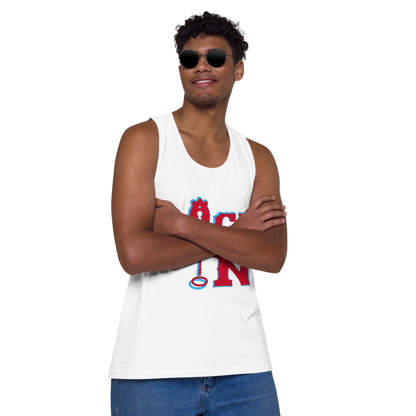 Lock In--Men’s premium tank top