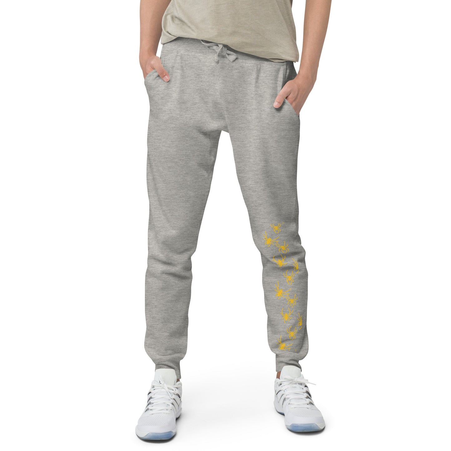 Spider Print--Unisex fleece sweatpants