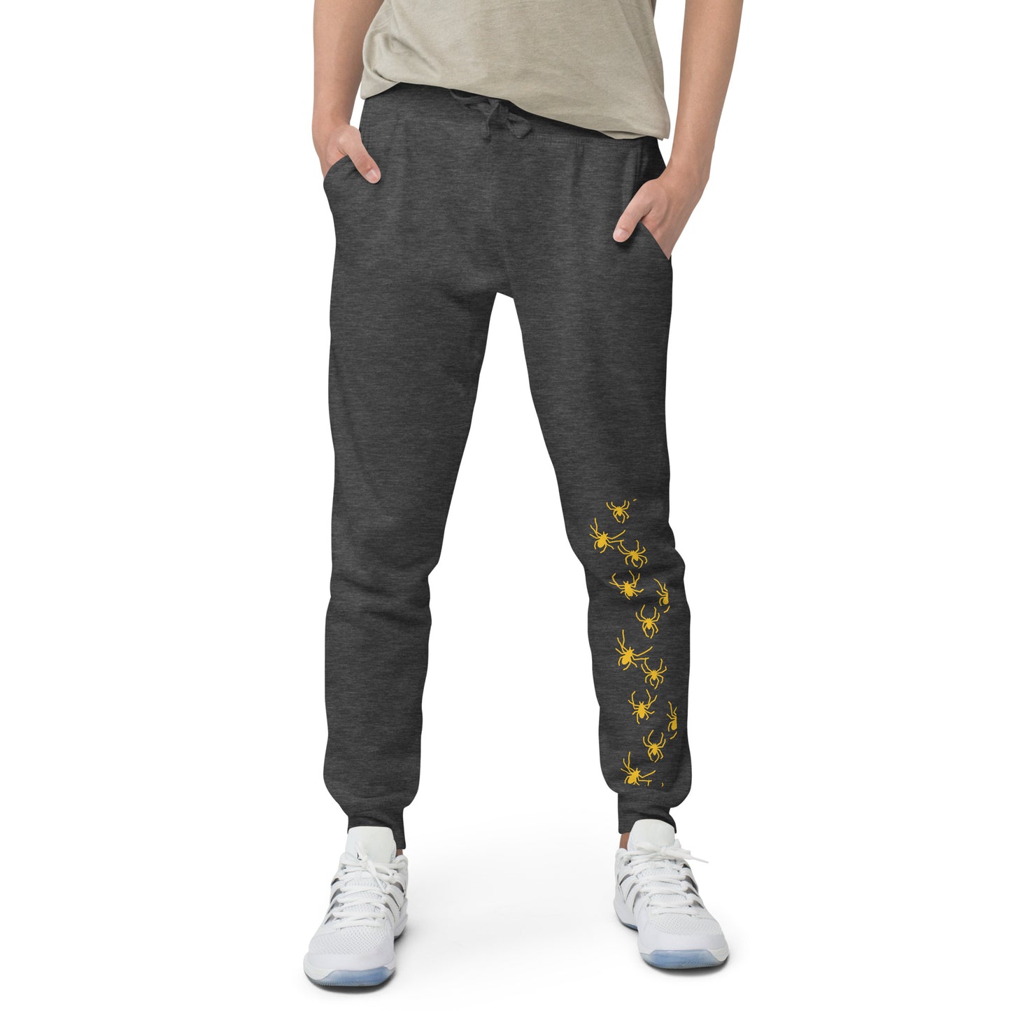 Spider Print--Unisex fleece sweatpants