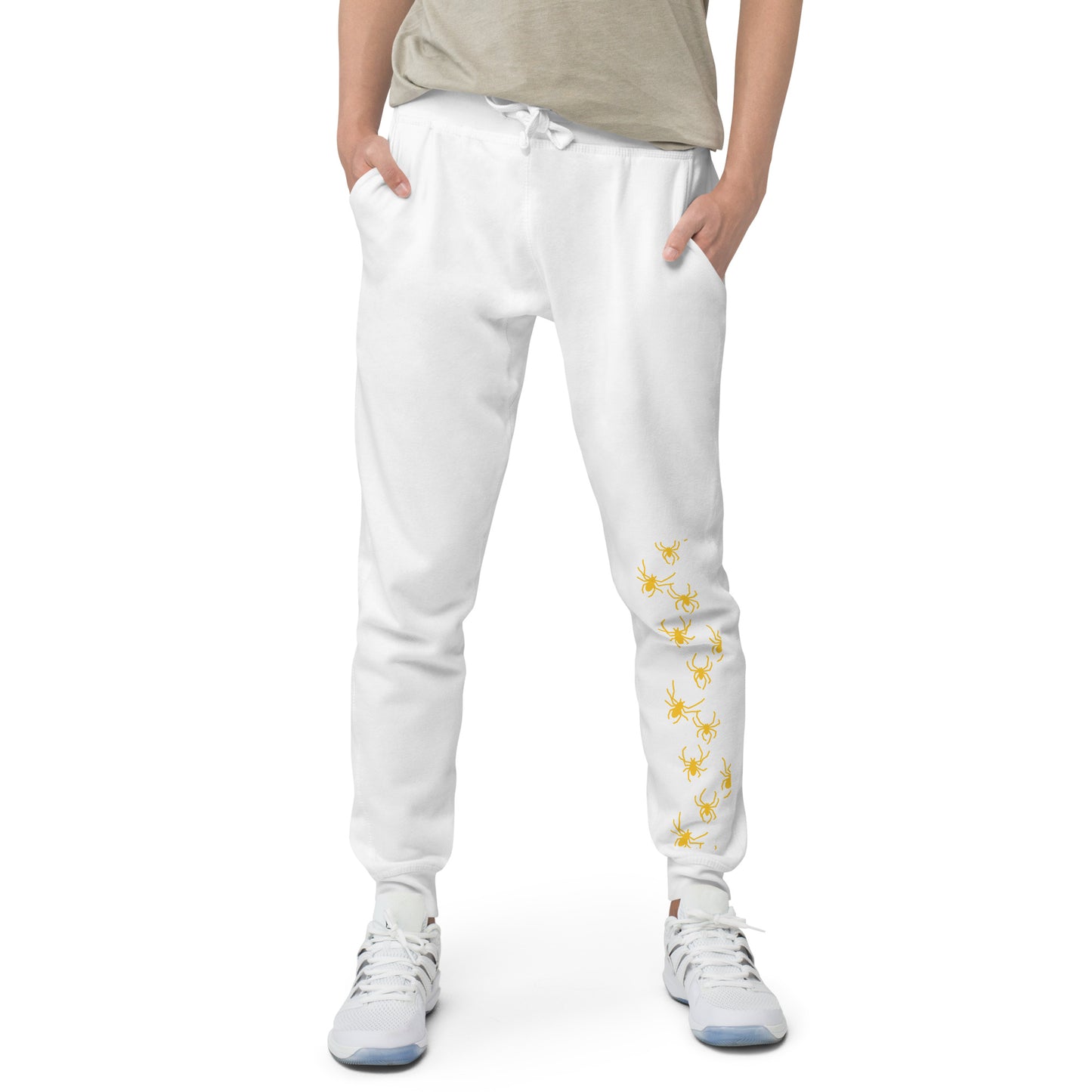 Spider Print--Unisex fleece sweatpants